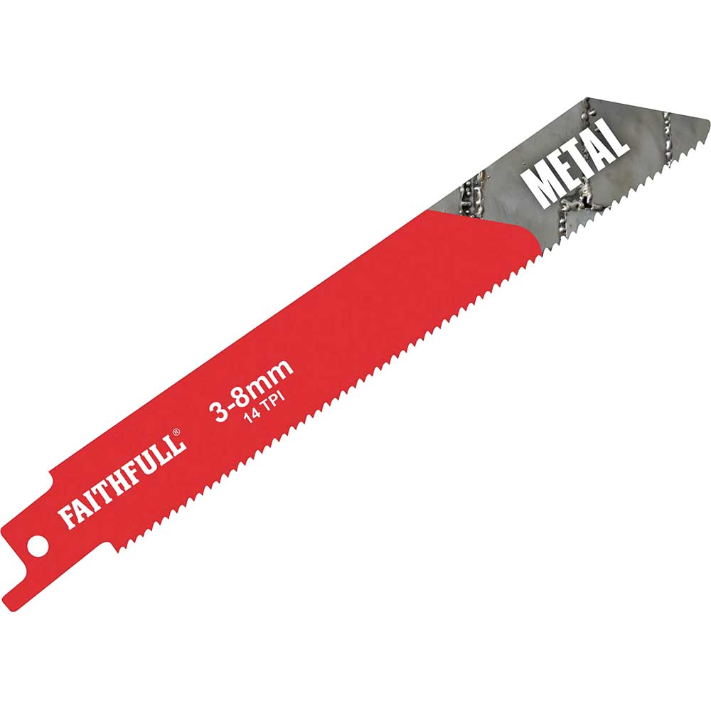 Faithfull Sabre Saw Blades Metal S922Bf Pack of 5