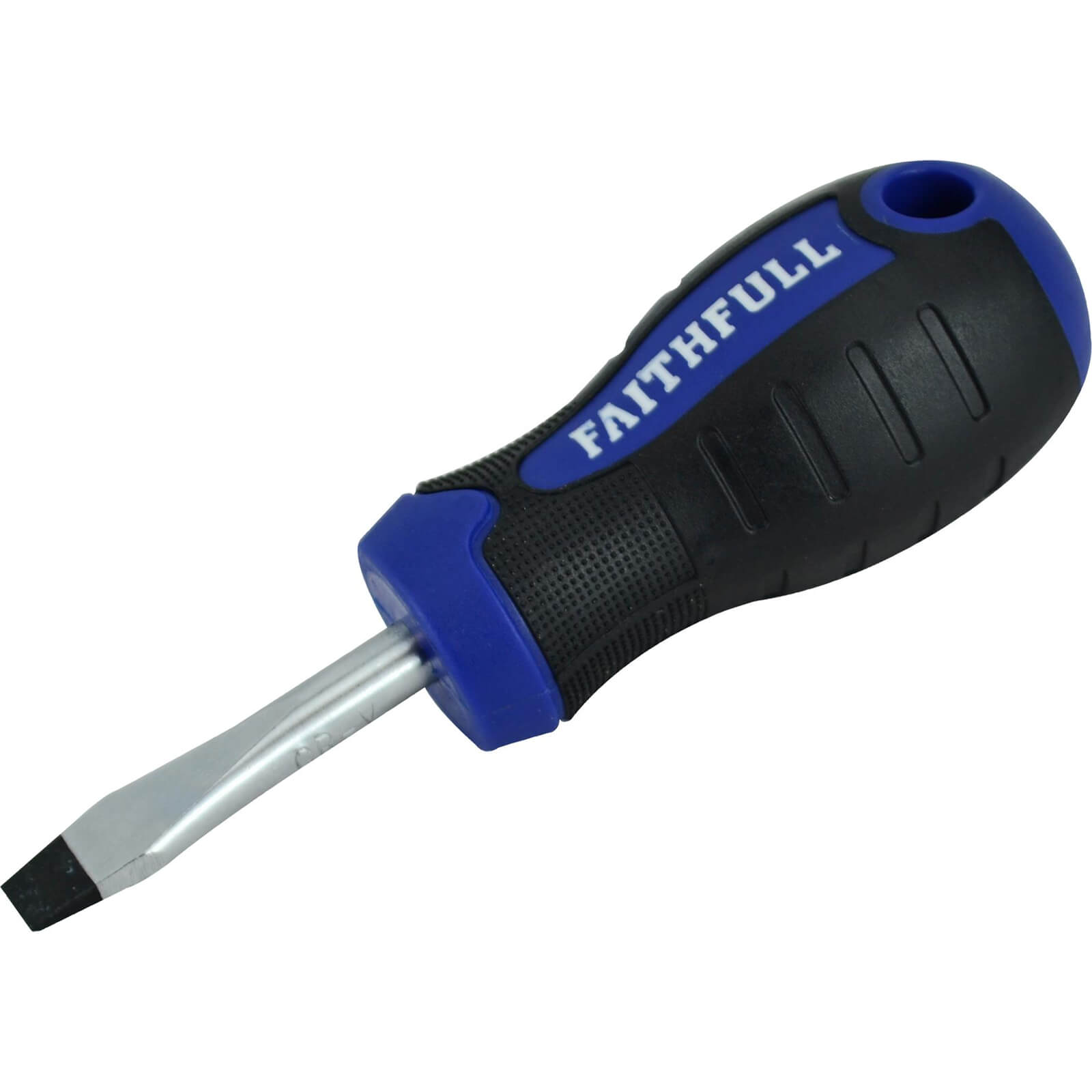 Faithfull Stubby x 4mm Soft Grip Flared Slotted Screwdriver
