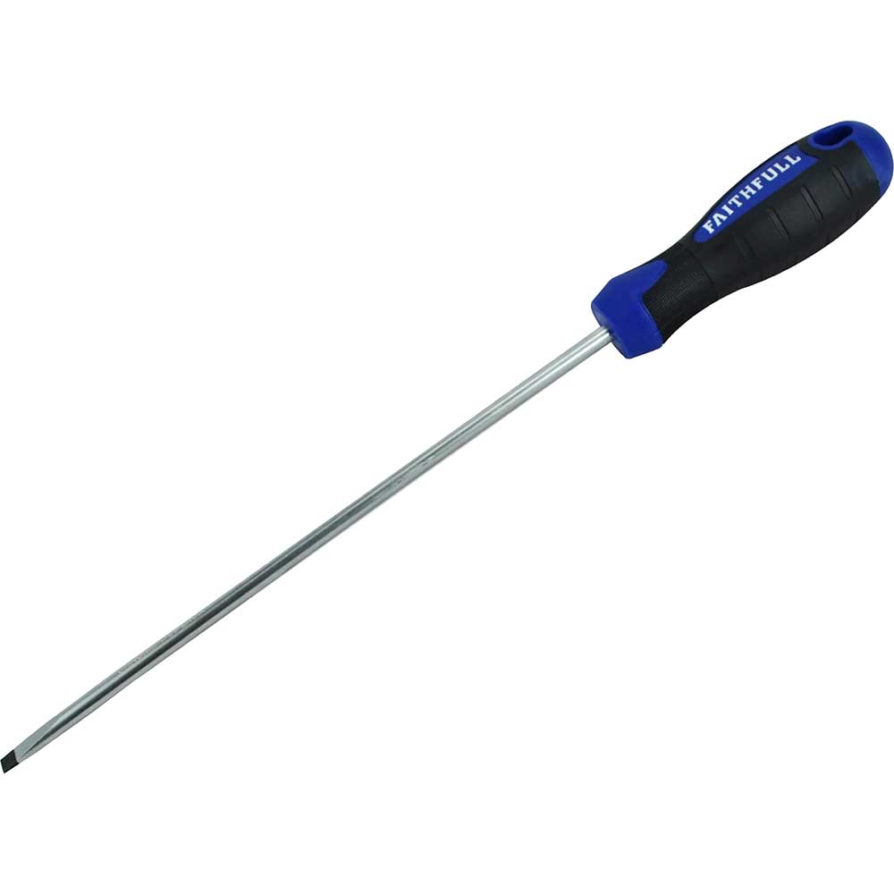Image of Faithfull 200 x 5.5mm Soft Grip Parallel Slotted Screwdriver