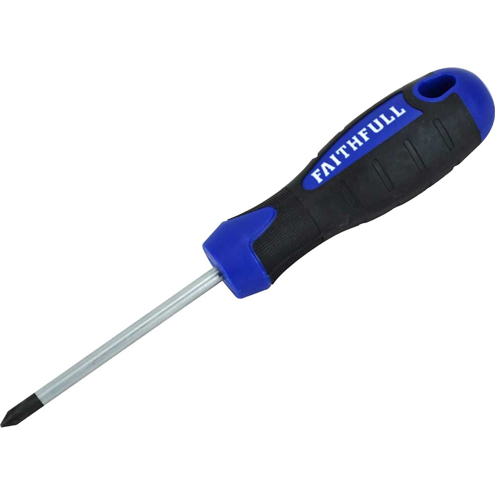Image of Faithfull 75mm x Ph1 Soft Grip Phillips Screwdriver