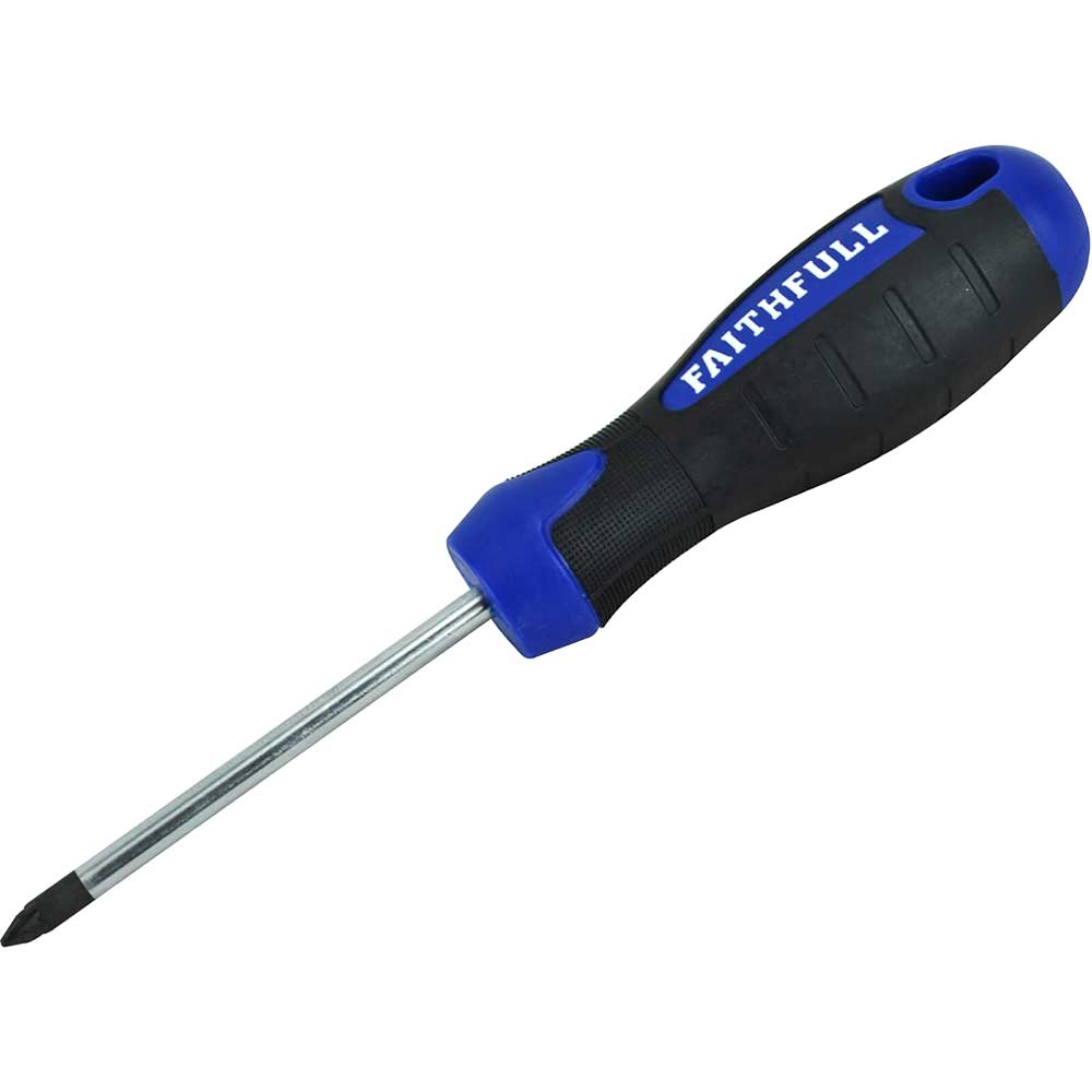 Faithfull 75mm x Pz1 Soft Grip Pozi Screwdriver