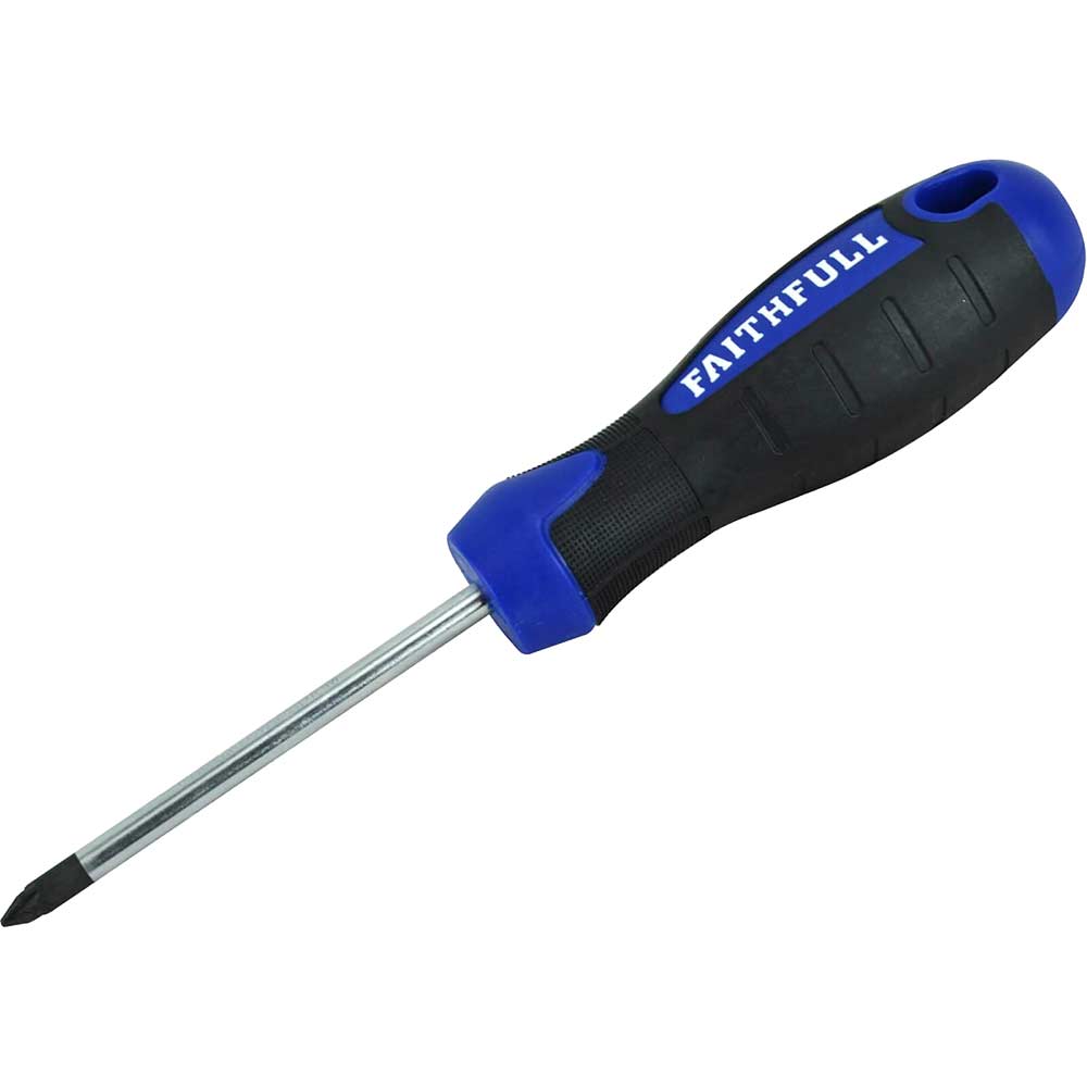 Faithfull 100mm x Pz2 Soft Grip Pozi Screwdriver