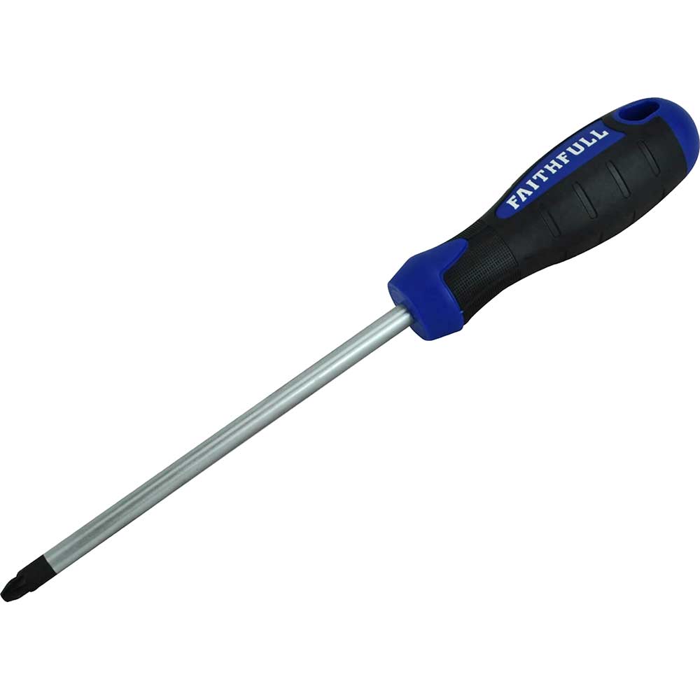 Faithfull 150mm x Pz3 Soft Grip Pozi Screwdriver