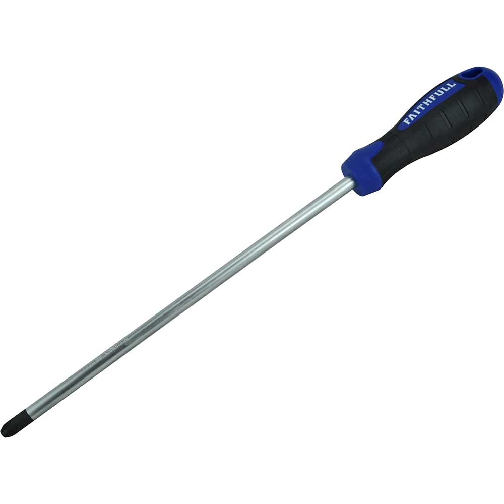 Faithfull 250mm x 4Pz Soft Grip Pozidriv Screwdriver