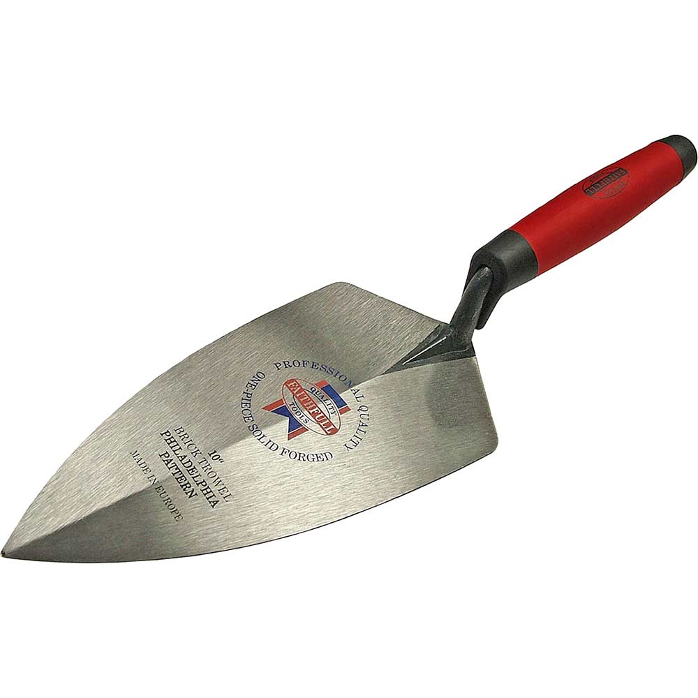 Faithfull Soft Grip Brick Trowel Philadelphia Pattern 250mm / 10"