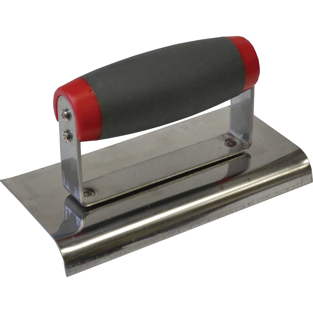 Image of Faithfull Soft Grip Edging Trowel 6&quot; x 3&quot;