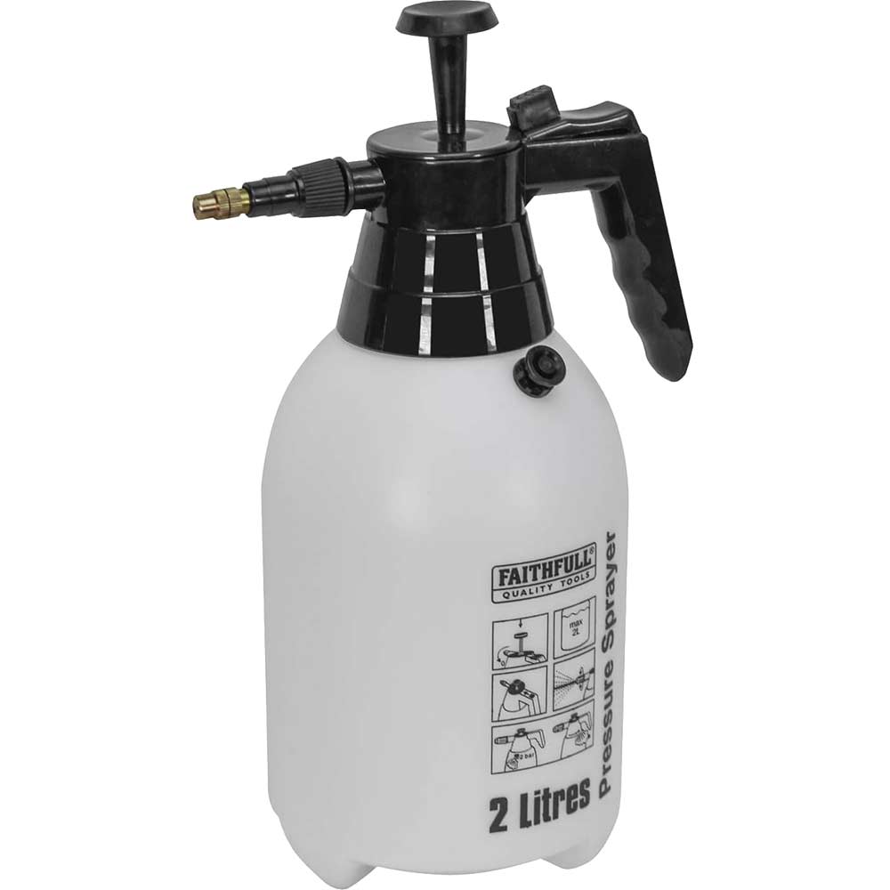 Faithfull Pressure Sprayer Hand Held 2 Litre