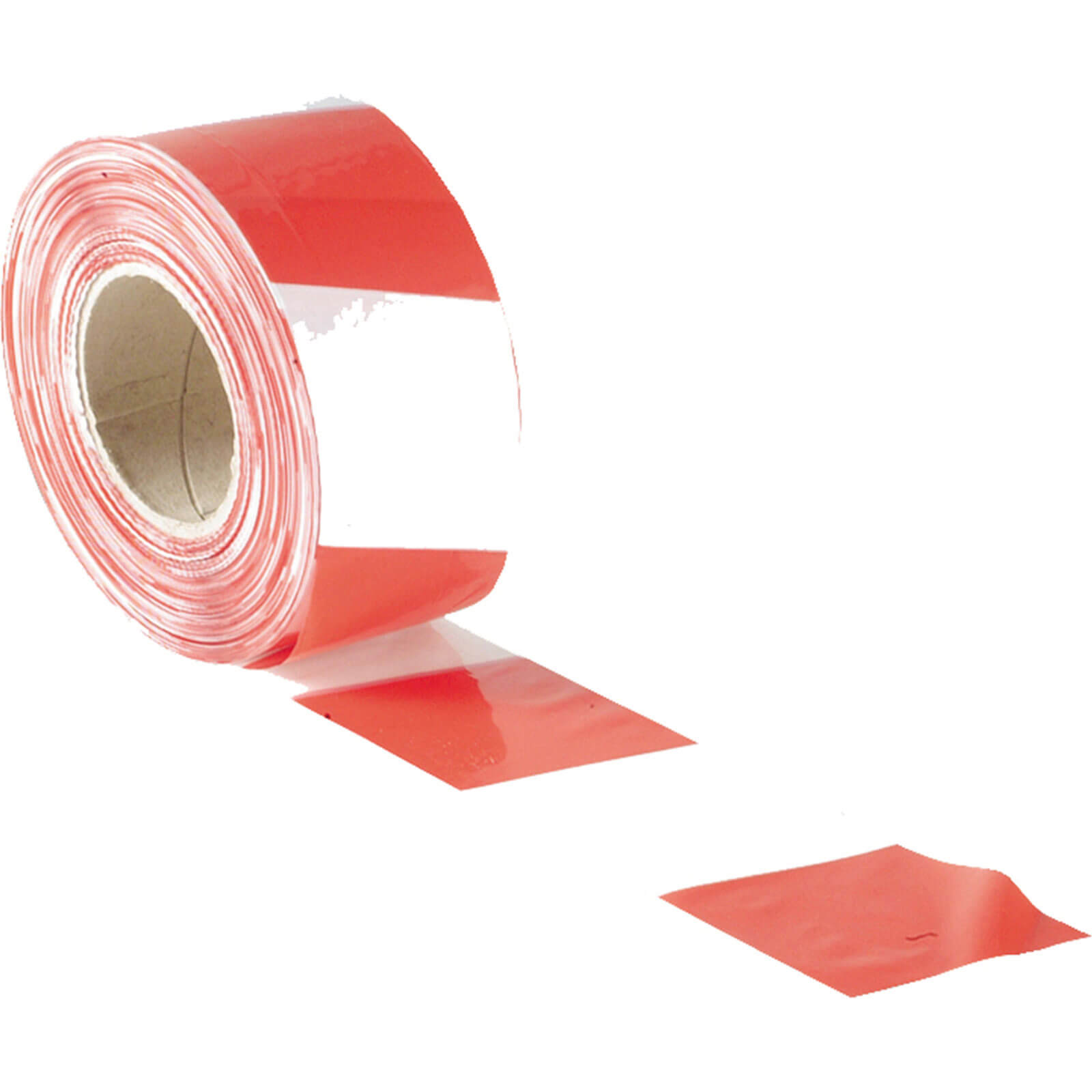 Barrier Tape Red / White Stripe 70mm Wide x 500m Roll