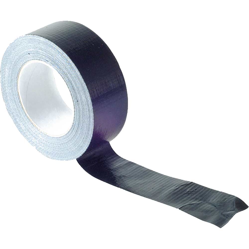 Image of Faithfull Duct Tape Black 50mm Wide x 50m Roll