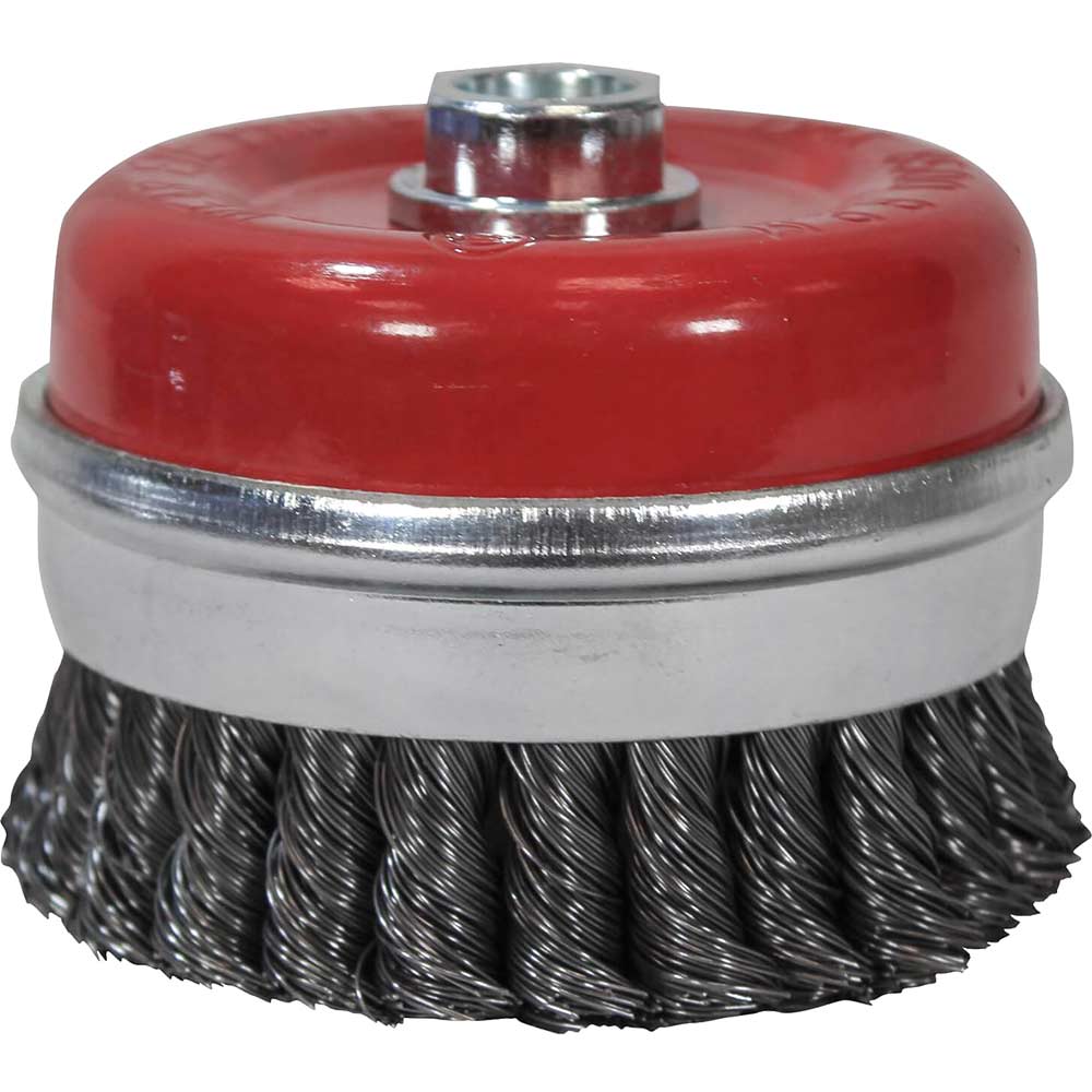 Faithfull Wire Cup Brush T/Knot 65Xm10X1.5 0.5mm Wire