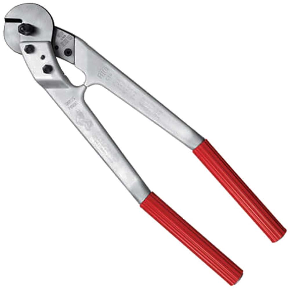 Image of Felco Two Handed Wire Cutter For Unarmoured Electronic Cables Cuts Up to 20mm
