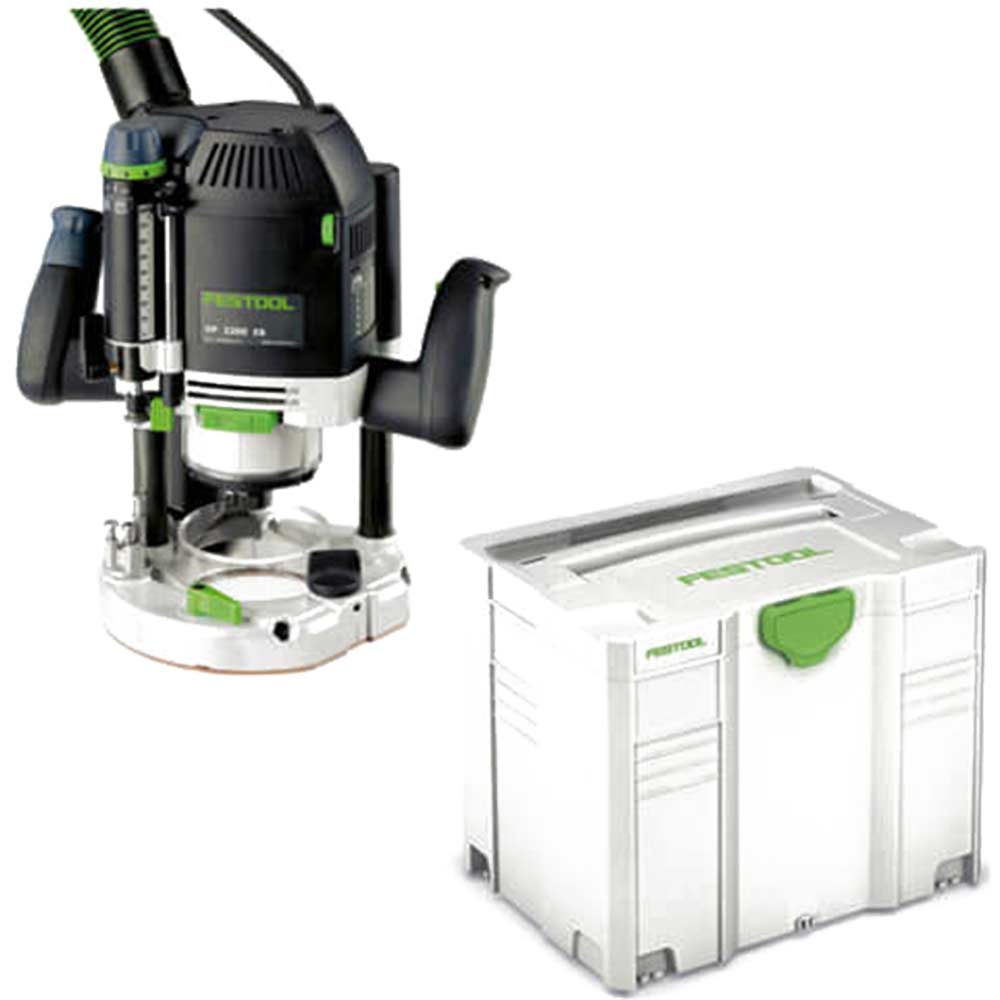 Image of Festool OF 2200 EB-Plus 1/2&quot; Plunge Router 2200w 240v + Systainer System Case