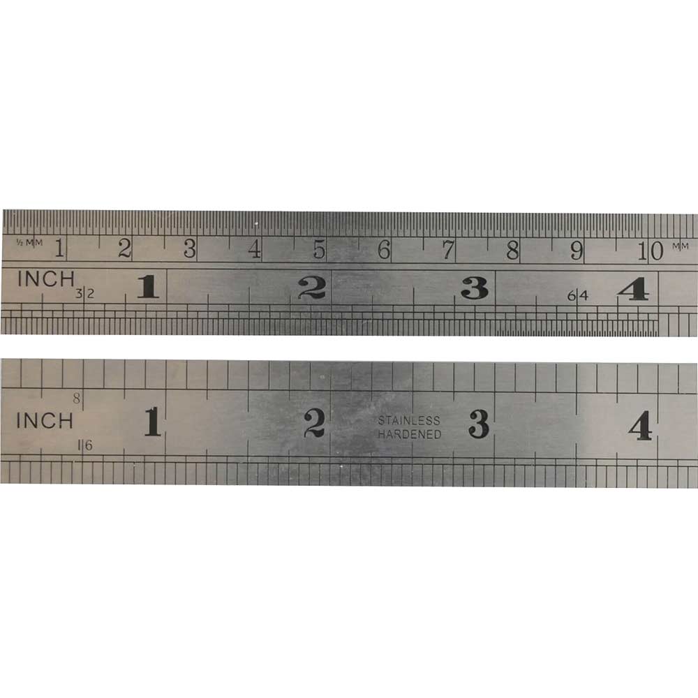 Fisher Satin Chrome Rule 300mm / 12"