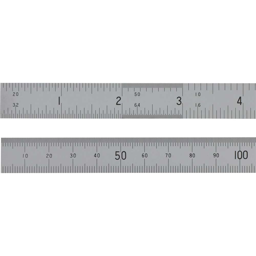 Fisher Satin Chrome Rule 150mm / 6"