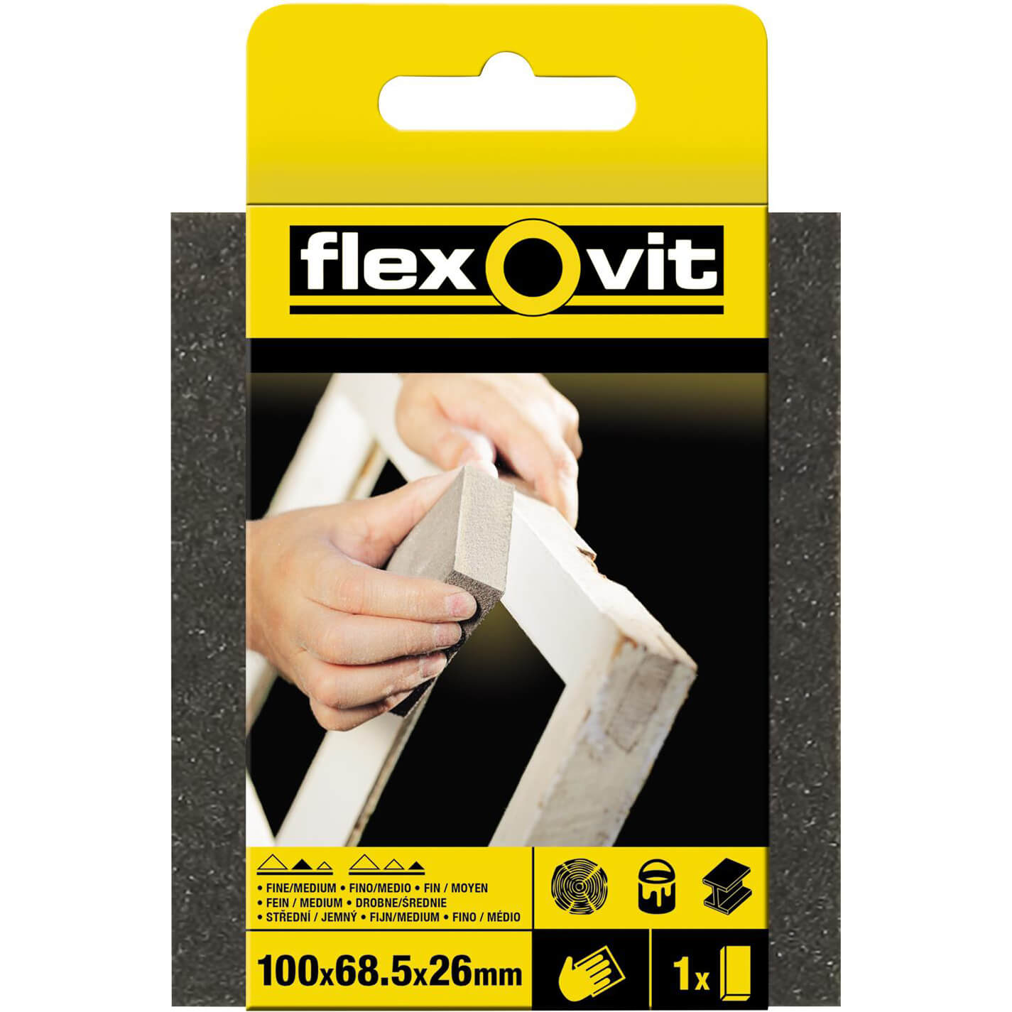 Flexovit Sanding Sponge Medium/Coarse Std 63642556853