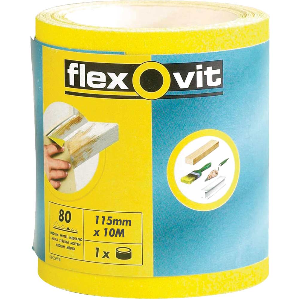 Flexovit H/P Roll 115mm x 5M 80G 63642569918