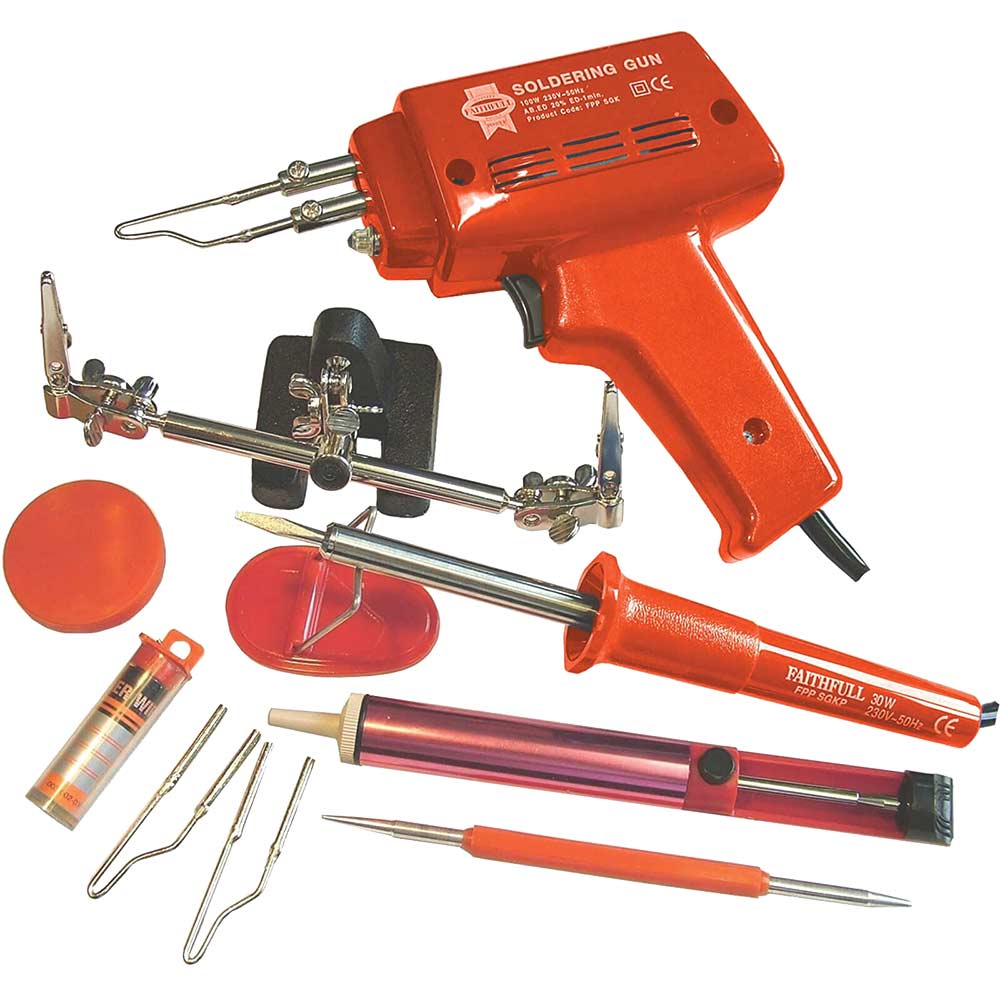 Image of Faithfull SGKP Soldering Gun & Iron Kit