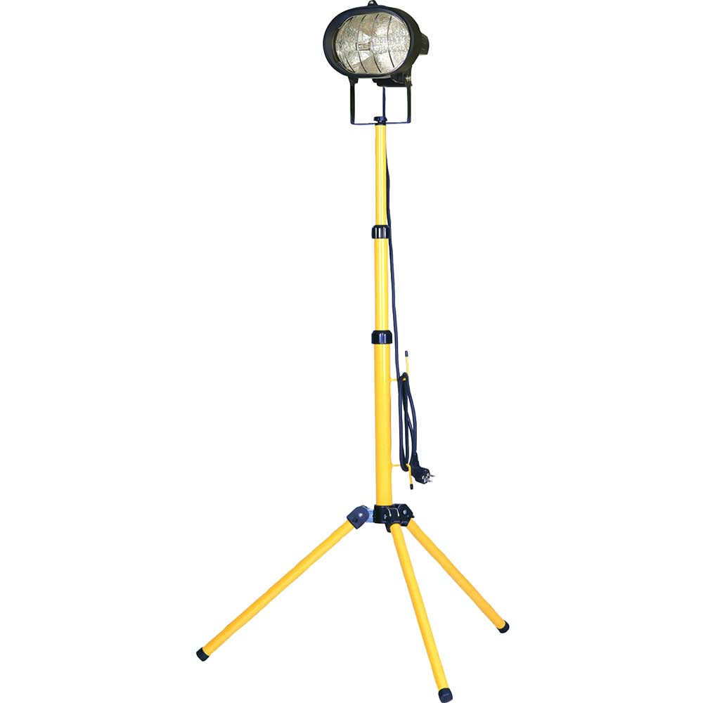 Faithfull Halogen Single Site Light with Adjustable Stand 500w 240v