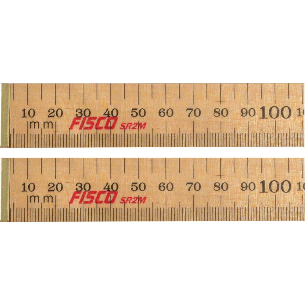 Fisco SR2M Surveyors Wooden Folding Rule 2 Metre / 78"