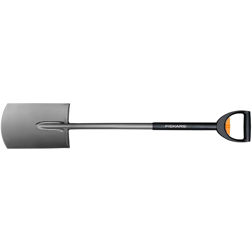Fiskars Telescopic Rounded Garden Spade 1.05 - 1.25 Metre Long
