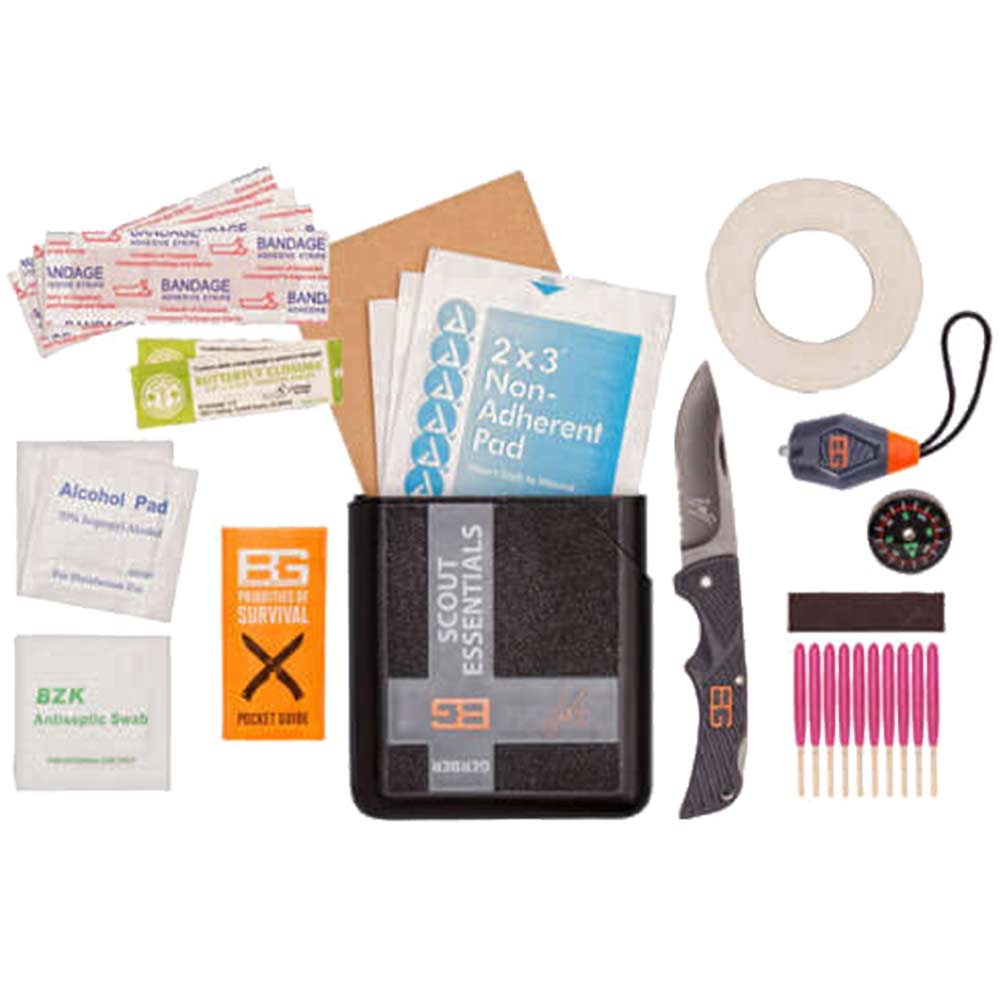 Image of Gerber Bear Grylls Scout Essentials Survival Kit with Plastic Case