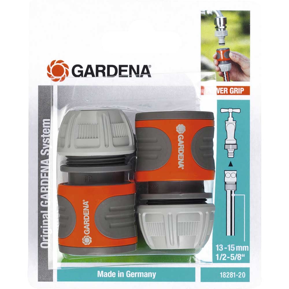 Image of Gardena Hose Connectors for 13mm (1/2&quot;) Hose Pipes