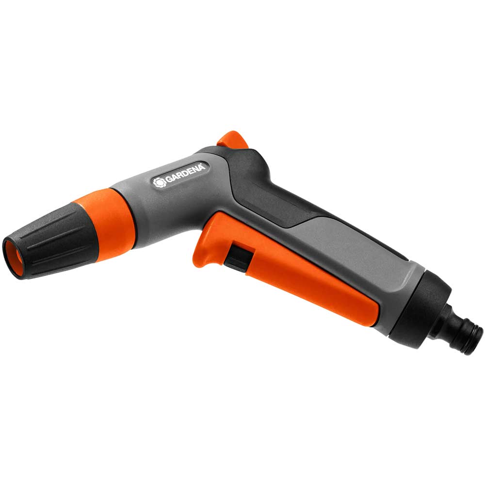 Image of Gardena Classic Cleaning & Watering Spray Nozzle with Lockable Trigger for Hose Pipes