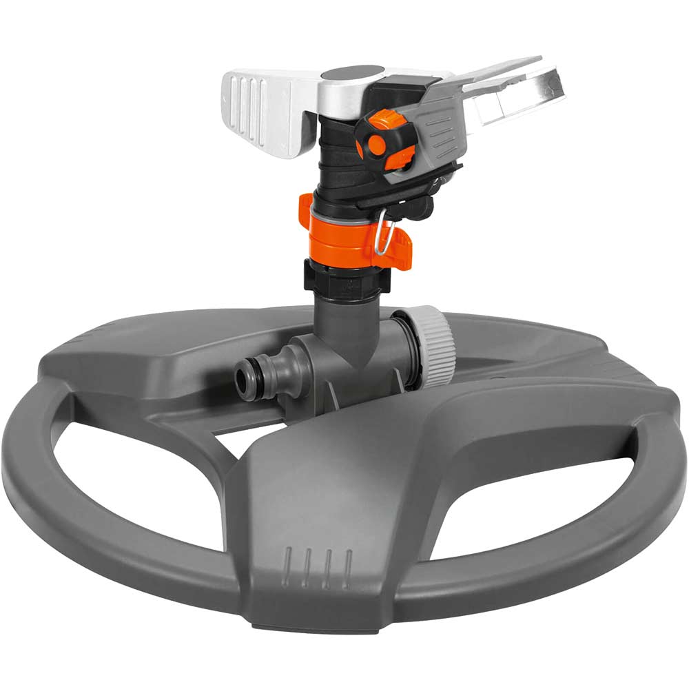 Image of Gardena Full or Part Circle Pulsating Wide Range Garden Water Sprinkler with Sled