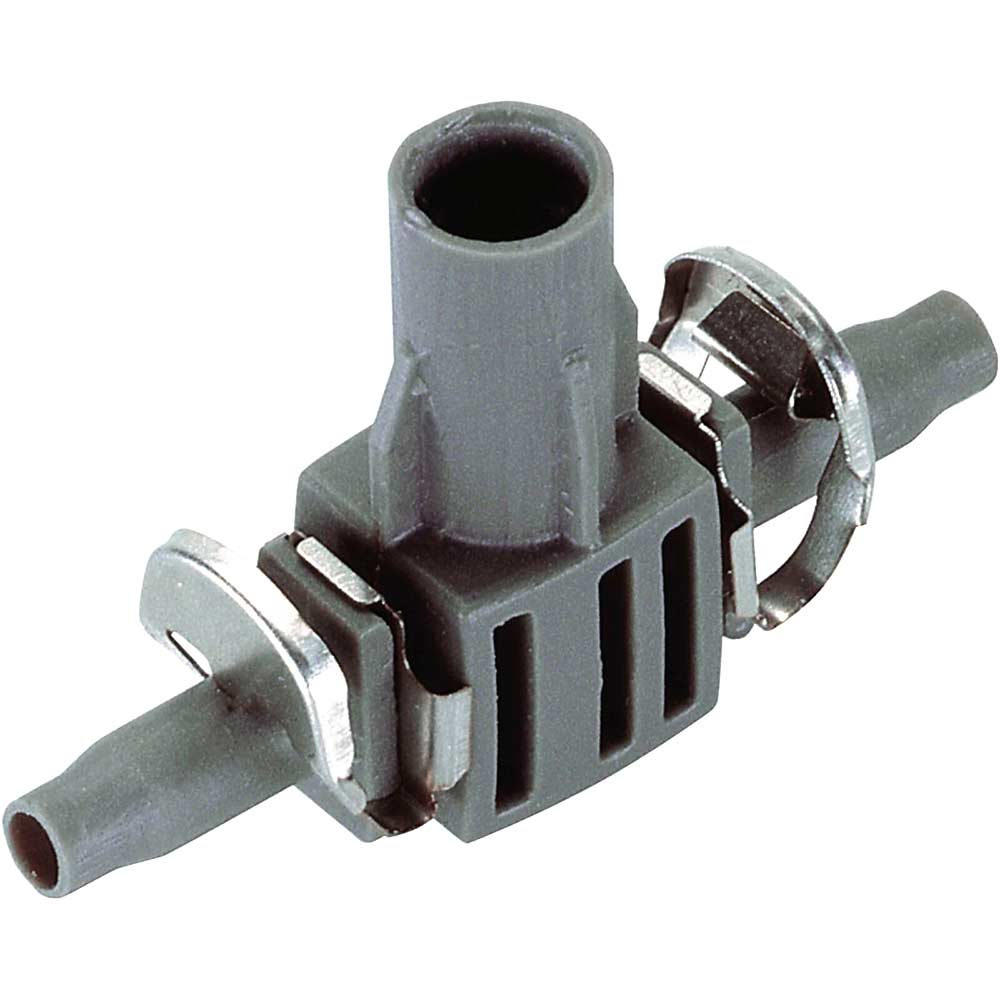 Image of Gardena T Joint for Spray Nozzles 4.6mm (3/16&quot;) Pack of 5 (Micro Drip System)