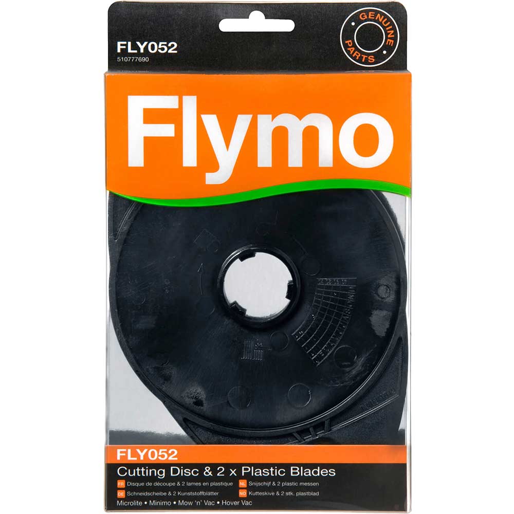 Image of Flymo FLY052 Replacement Cutting Disc with 2 Blades for Microlite, Mow n Vac & Hovervac Lawnmowers