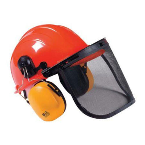 Handy Chain Saw Safety Helmet & Visor with Ear Muffs