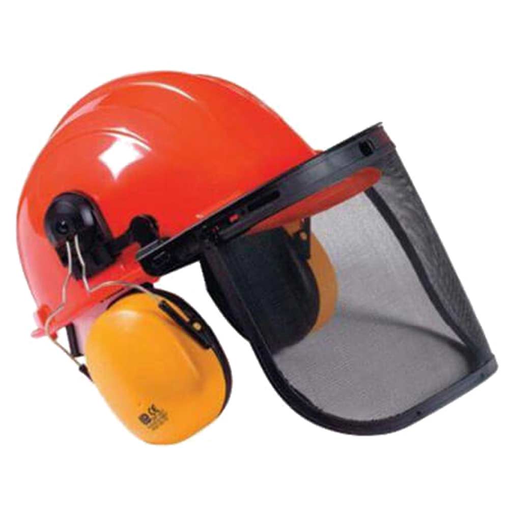 Handy Chain Saw Safety Helmet & Visor with Ear Muffs