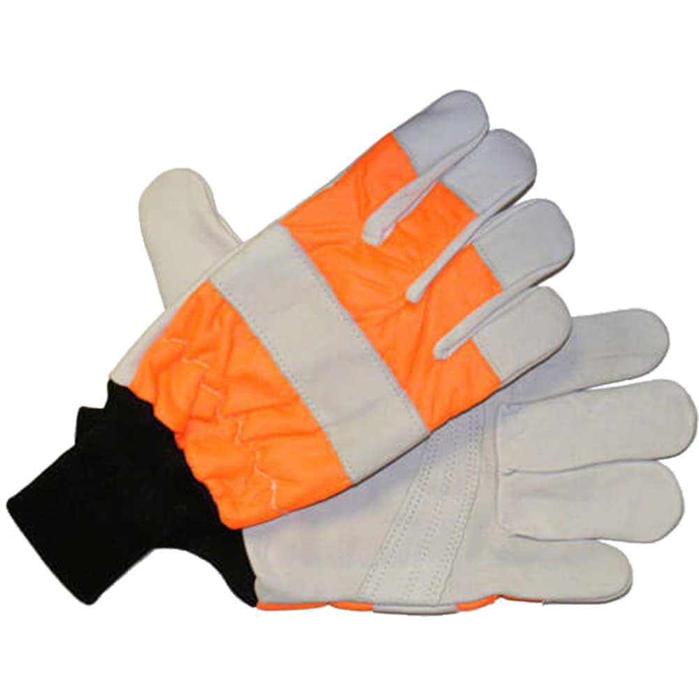 Handy Chain Saw Gloves with One Hand Protection Medium