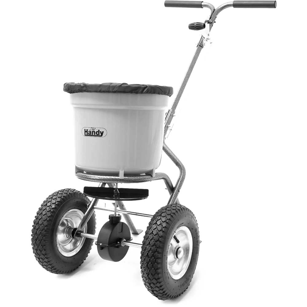 Image of Handy Push Feed, Grass & Salt Broadcast Spreader 3.66 Metre Spread Width 23kg Capacity