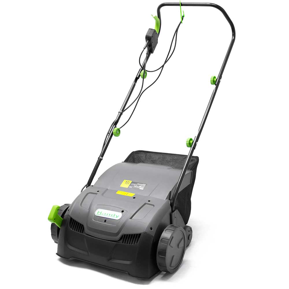 Image of Handy 2 in 1 Lawn Raker & Scarifier 320mm Rake Width 1300w 240v