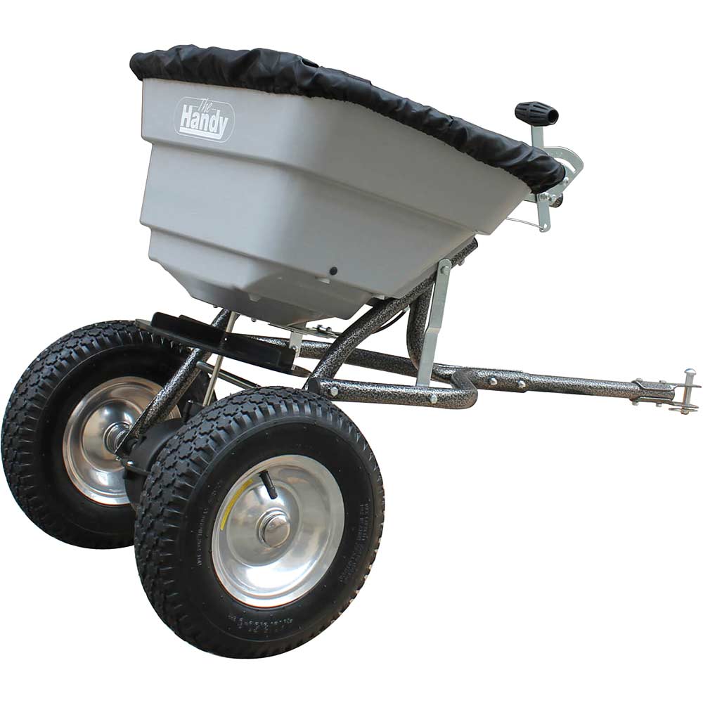 Handy Towable Grass & Feed Broadcast Spreader 3.05 Metre Spread Width 36.5kg Capacity