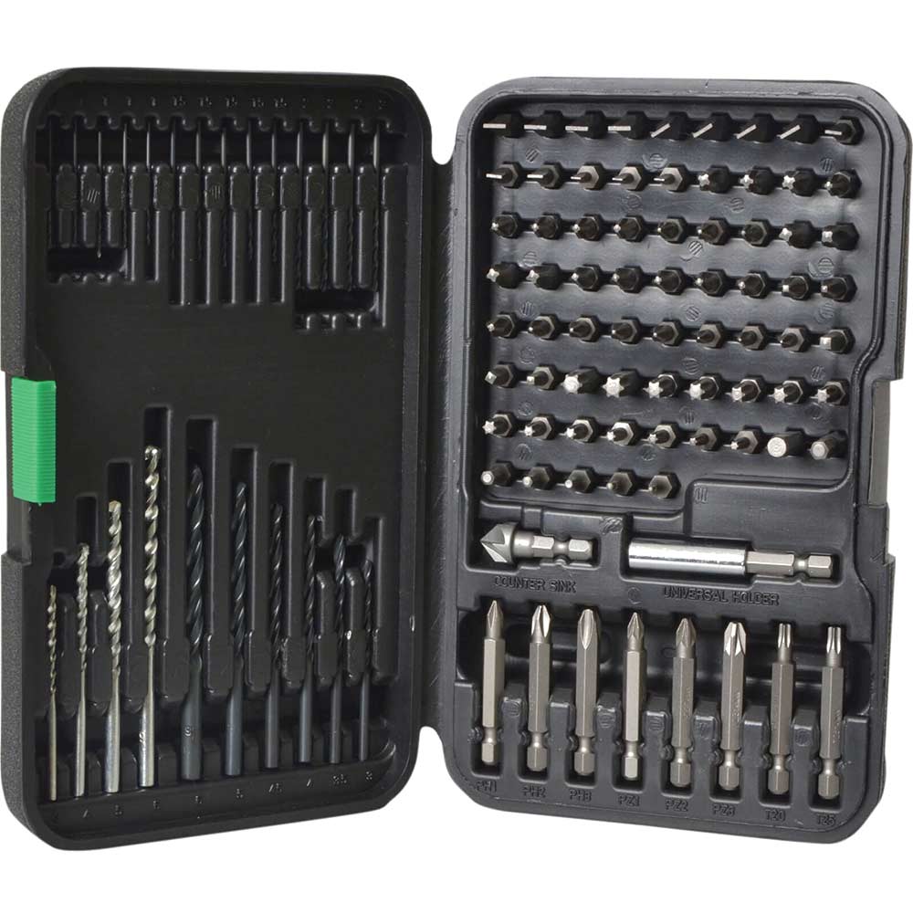 Image of Hitachi 102 Piece Combination Drill & Screwdriver Bit Set