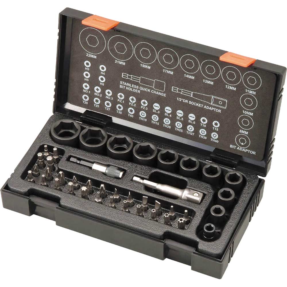 Image of Hitachi 41 Piece Socket & Screwdriver Bit Set