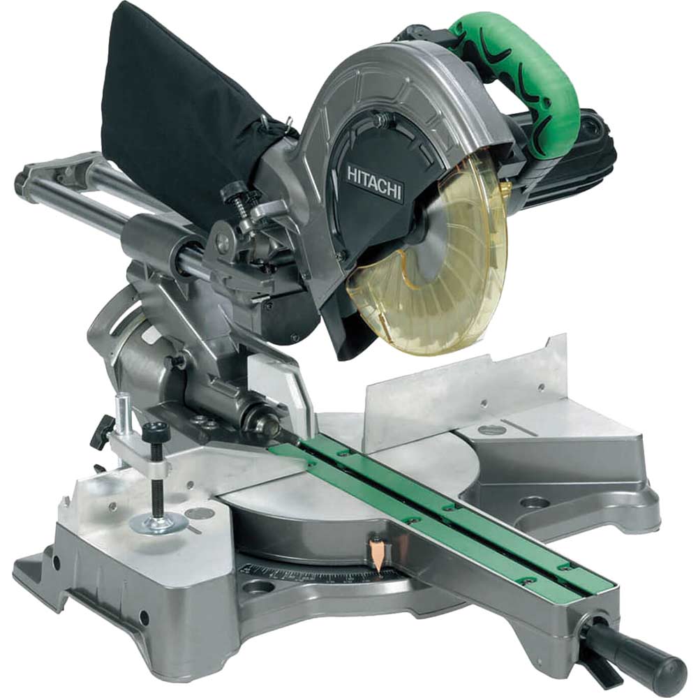Image of Hitachi C8FSE Sliding Compound Mitre Saw 216mm Blade 1050w 110v
