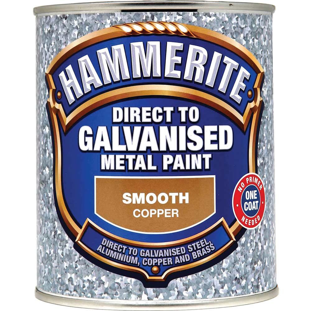 Hammerite Direct to Galvanised Metal Paint Copper 750ml