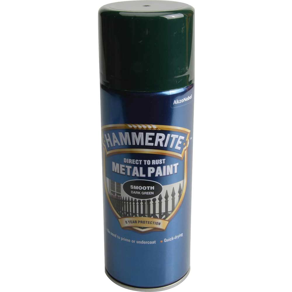Hammerite Smooth Finish Aerosol Dark Green 400ml