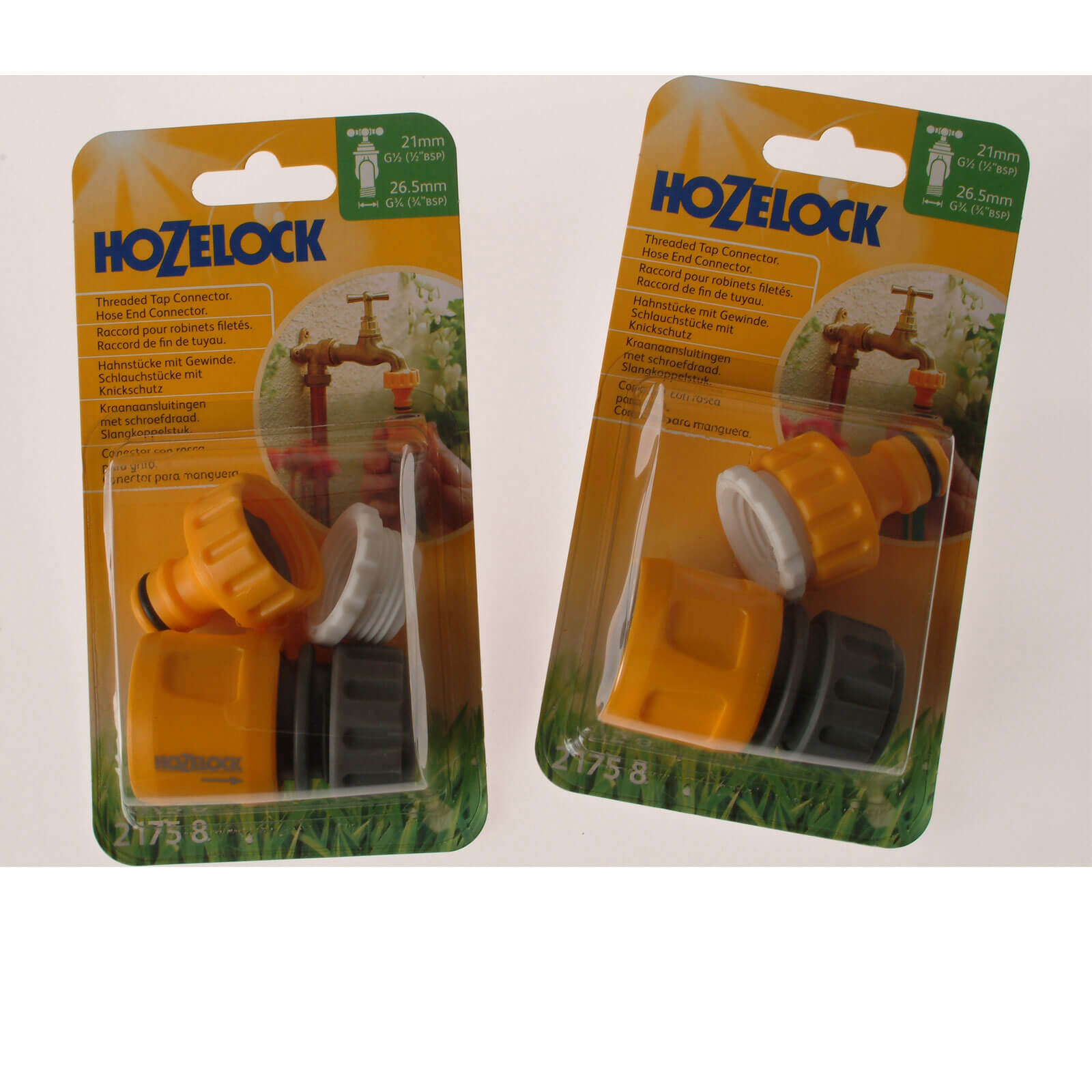 Hozelock Plastic Outdoor Threaded Tap Connector 3/4&quot BSP Taps