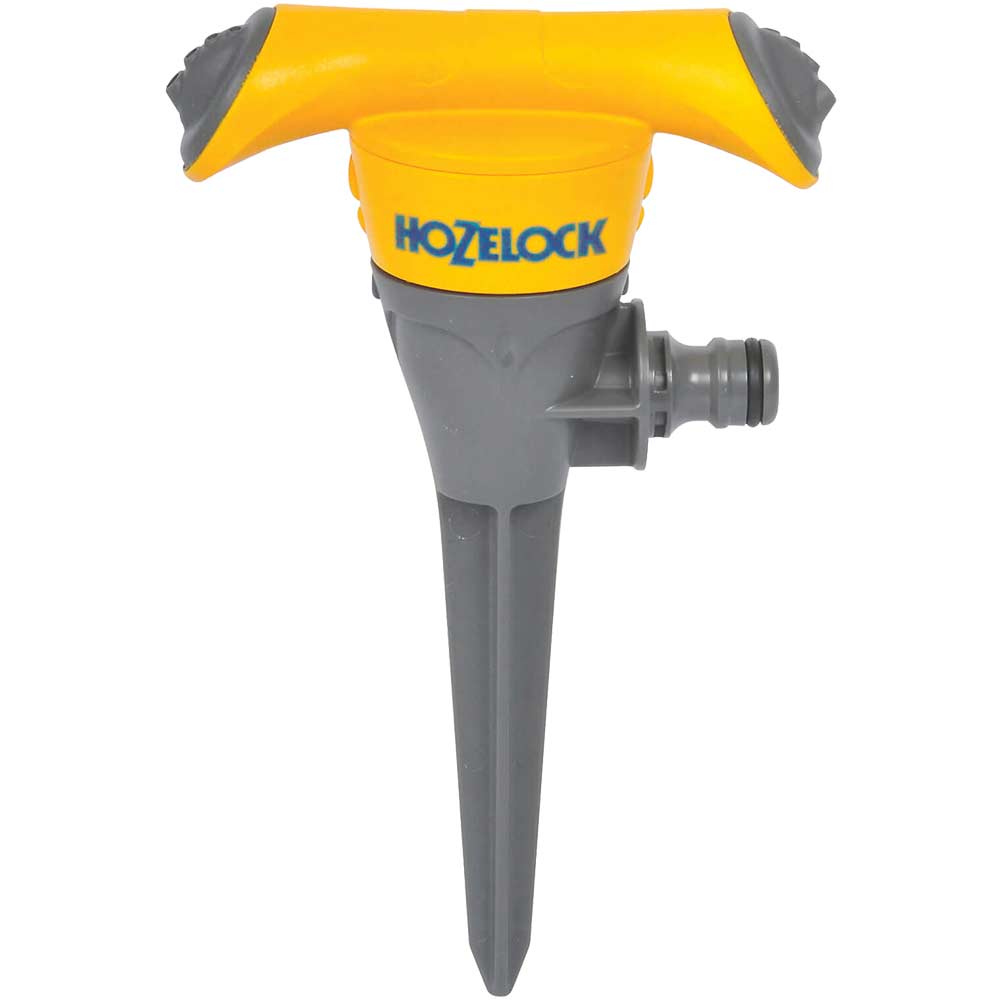 Image of Hozelock Rotating Garden Water Sprinkler with Spike Max Coverage 177m2