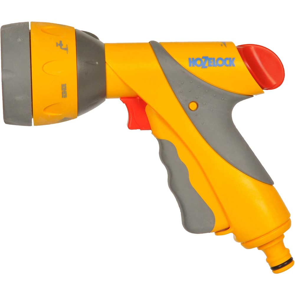 Hozelock Multi Water Spray Gun Plus with 6 Spray Patterns for Hose Pipes