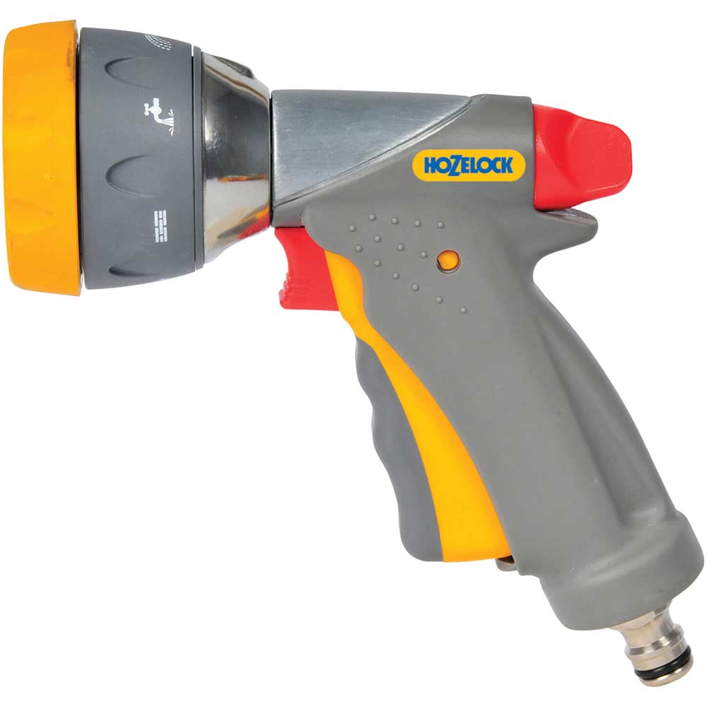 Hozelock Ultra 14 Metal 7 Pattern Trigger Flow Control Spray Gun