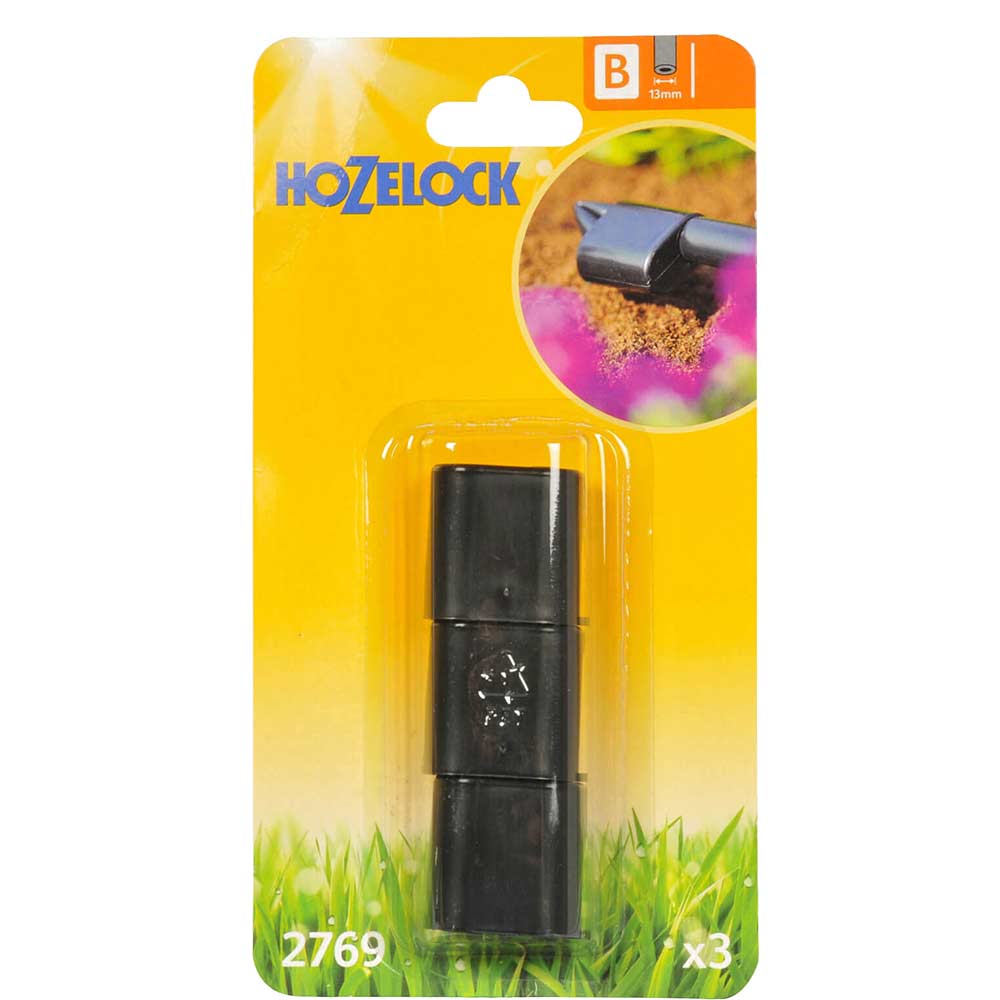 Image of Hozelock End Plug Pack of 3 for 13mm Auto Watering System
