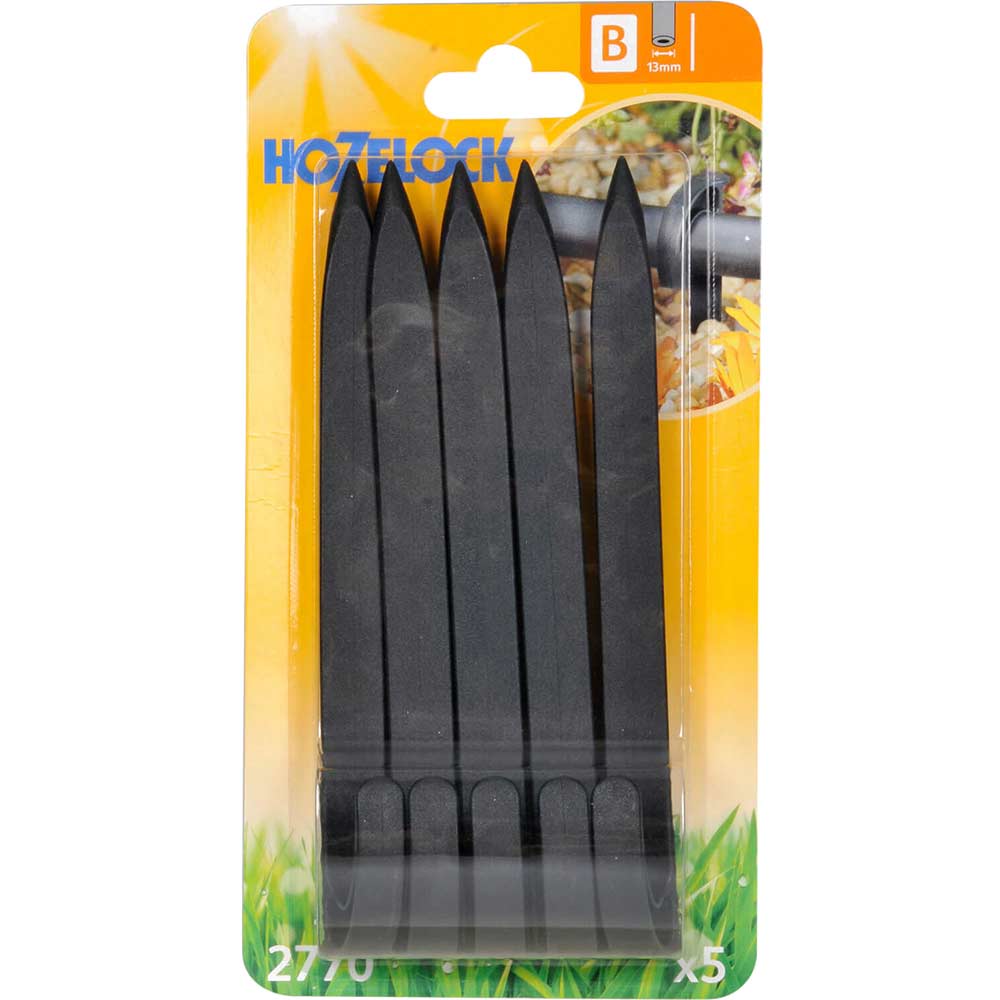 Image of Hozelock Supply Hose Stake Pack of 5 for 13mm Auto Watering System