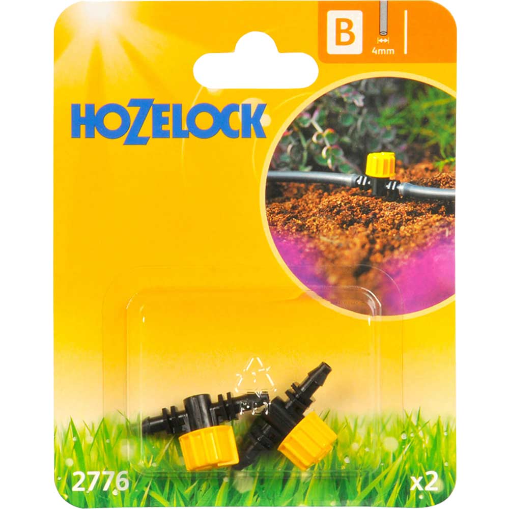 Hozelock Flow Control Valve Pack of 2 for 4mm Auto Watering System