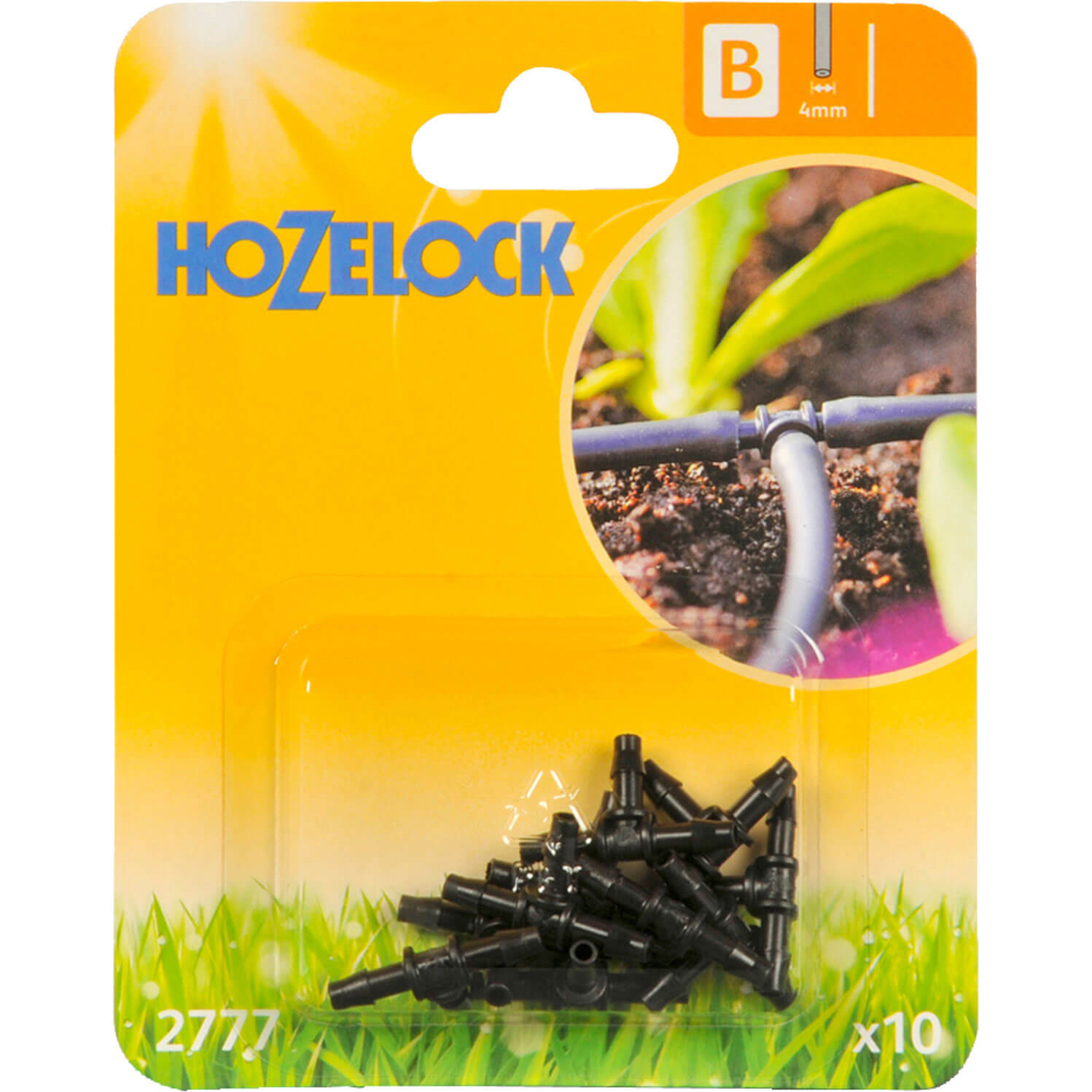 Hozelock T Piece Pack of 10 for 4mm Auto Watering System
