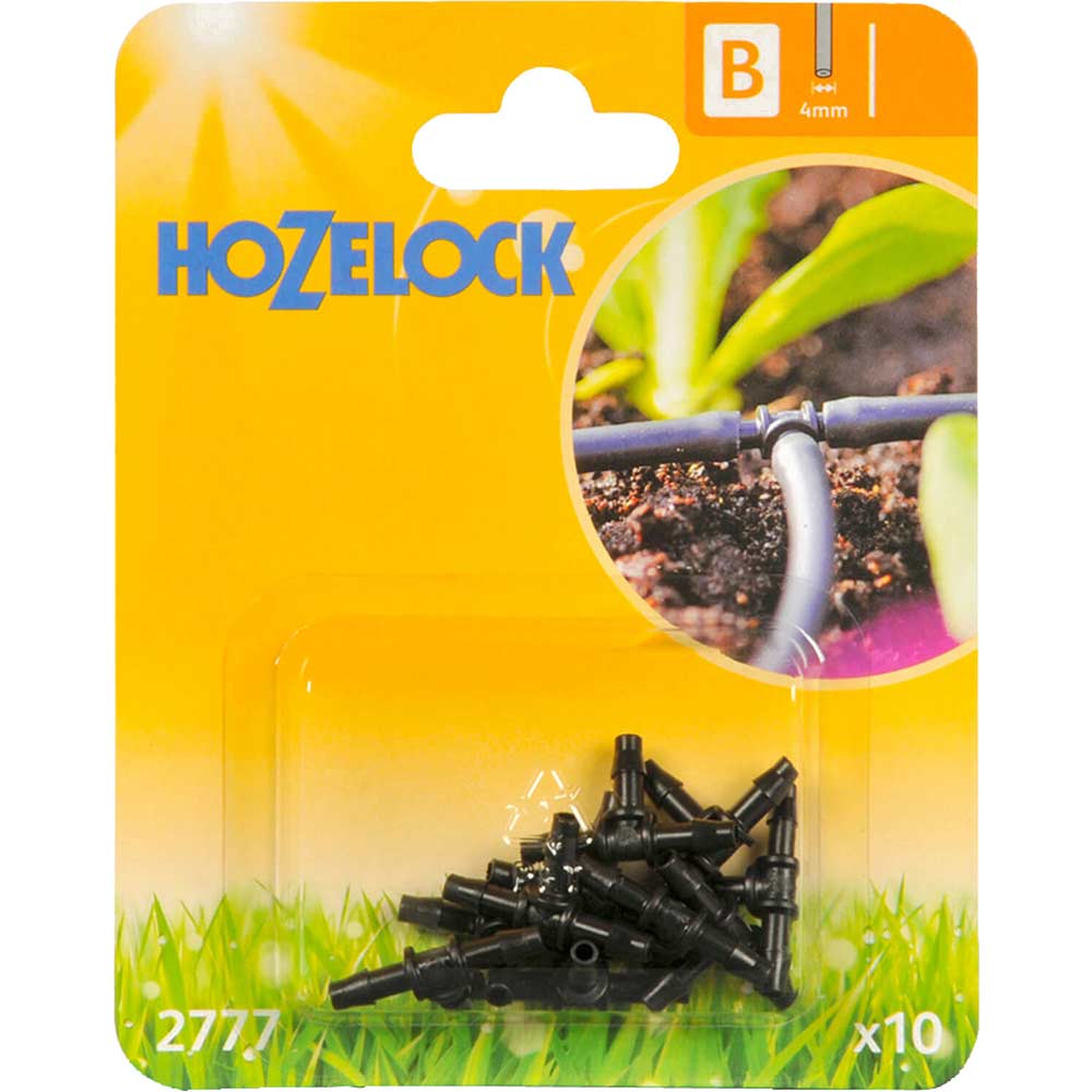 Hozelock T Piece Pack of 10 for 4mm Auto Watering System